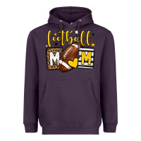 Plum Football mom yellow team color Heavyweight Hoodie - HowdyJamesFarm