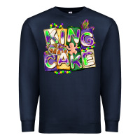 Navy king cake mardi gras Premium Sweatshirt - CowGirlArtShop