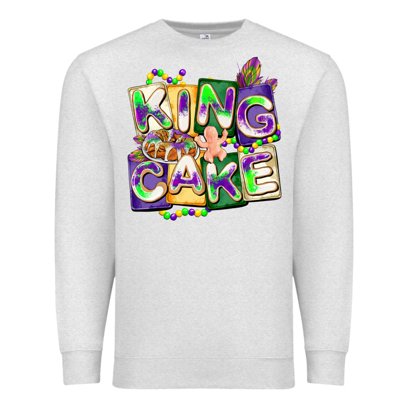 King Cake Mardi Gras Premium Sweatshirt by CowGirlArtShop | Teevron
