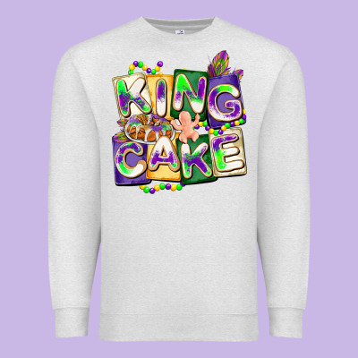 King Cake Mardi Gras Premium Sweatshirt Designed By Cowgirlartshop