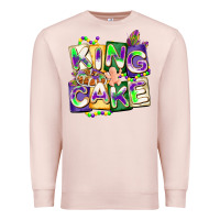 Pale Pink king cake mardi gras Premium Sweatshirt - CowGirlArtShop
