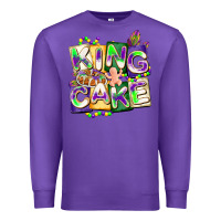 Purple king cake mardi gras Premium Sweatshirt - CowGirlArtShop