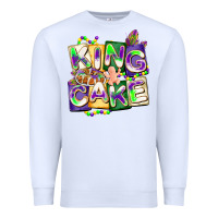 White king cake mardi gras Premium Sweatshirt - CowGirlArtShop