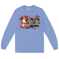 Colony Blue this is my  christmas pyjama Long Sleeve Tee - MaliasSmallBusiness