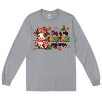 Heather Grey this is my  christmas pyjama Long Sleeve Tee - MaliasSmallBusiness