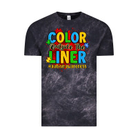 Cloud Black color outside the liner autism awareness Vintage Tee - JahusDesignShop