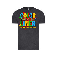 Vintage Black color outside the liner autism awareness Vintage Tee - JahusDesignShop