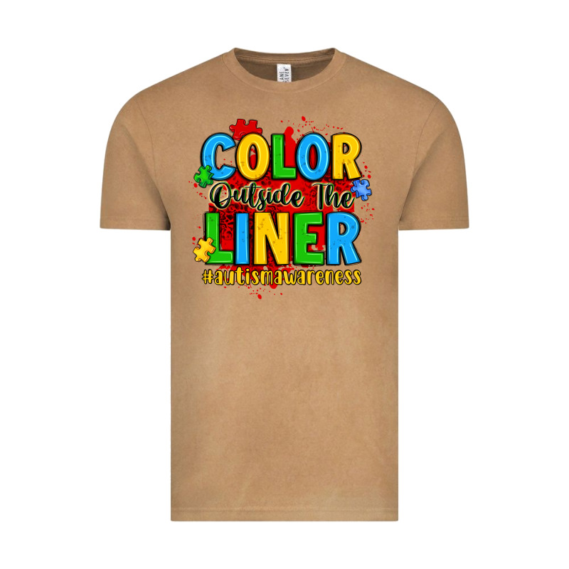 Color Outside The Liner Autism Awareness Vintage Tee by JahusDesignShop | Teevron