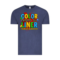 Vintage Denim color outside the liner autism awareness Vintage Tee - JahusDesignShop