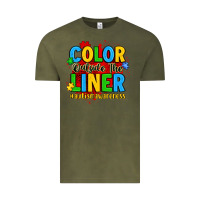 Vintage Olive color outside the liner autism awareness Vintage Tee - JahusDesignShop