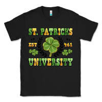 Black st. patricks university Classic Tee - MaliasSmallBusiness