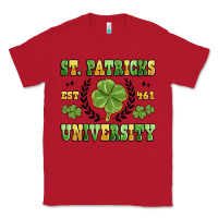 Red st. patricks university Classic Tee - MaliasSmallBusiness