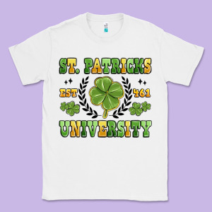 St. Patricks University Classic Tee Designed By Maliassmallbusiness
