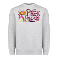 Heather Grey pre k princess Heavyweight Sweatshirt - NancyCooperArtShop