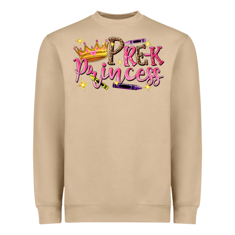 Pre K Princess Heavyweight Sweatshirt by NancyCooperArtShop | Teevron