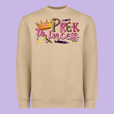 Pre K Princess Heavyweight Sweatshirt Designed By Nancycooperartshop