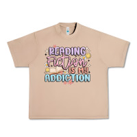 Burro reading fiction is my addiction Urban Heavy Tee - MaliasSmallBusiness