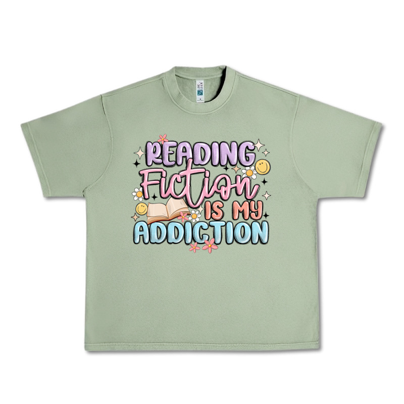 Reading Fiction Is My Addiction Urban Heavy Tee by MaliasSmallBusiness | Teevron