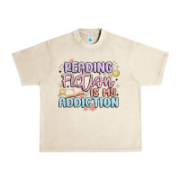 Sandshell reading fiction is my addiction Urban Heavy Tee - MaliasSmallBusiness