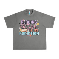 Tornado reading fiction is my addiction Urban Heavy Tee - MaliasSmallBusiness