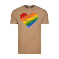 Vintage Coffee kindness equality peace love inclusion diversity h Vintage Tee - MaliasSmallBusiness