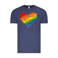 Vintage Denim kindness equality peace love inclusion diversity h Vintage Tee - MaliasSmallBusiness