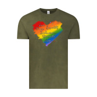 Vintage Olive kindness equality peace love inclusion diversity h Vintage Tee - MaliasSmallBusiness