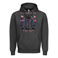 Charcoal Heather Once Upon A Time There Was A Queen Who Was Born I Zipper Hoodie - Bettercallsaul