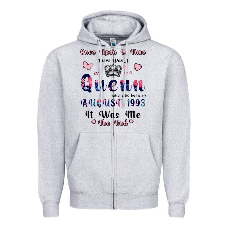 Once Upon A Time There Was A Queen Who Was Born I Zipper Hoodie by Bettercallsaul | Teevron
