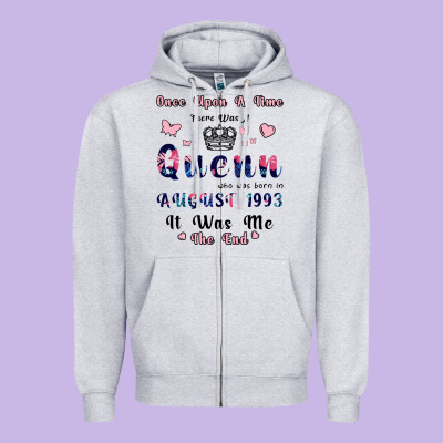 Once Upon A Time There Was A Queen Who Was Born I Zipper Hoodie Designed By Bettercallsaul