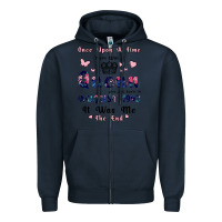 Navy Once Upon A Time There Was A Queen Who Was Born I Zipper Hoodie - Bettercallsaul