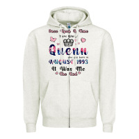 Oatmeal Heather Once Upon A Time There Was A Queen Who Was Born I Zipper Hoodie - Bettercallsaul