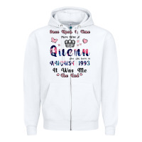 White Once Upon A Time There Was A Queen Who Was Born I Zipper Hoodie - Bettercallsaul
