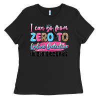 Black i can go from zero to online detective in 2.5 seco Ladies Tee - JahusDesignShop