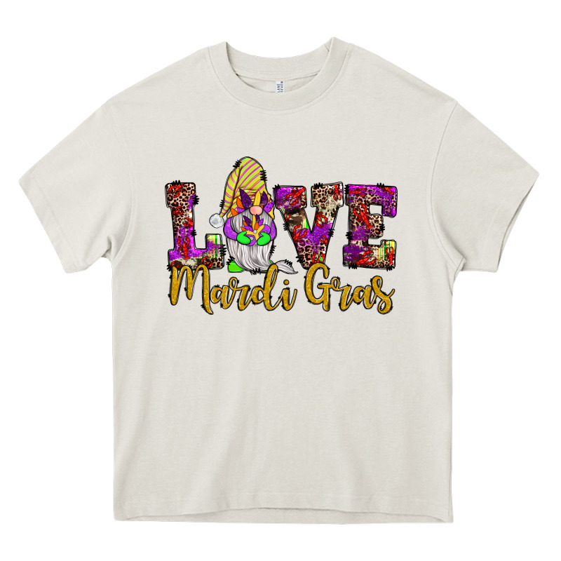 Love Mardi Gras Gnome Heavy Core Tee by JahusDesignShop | Teevron