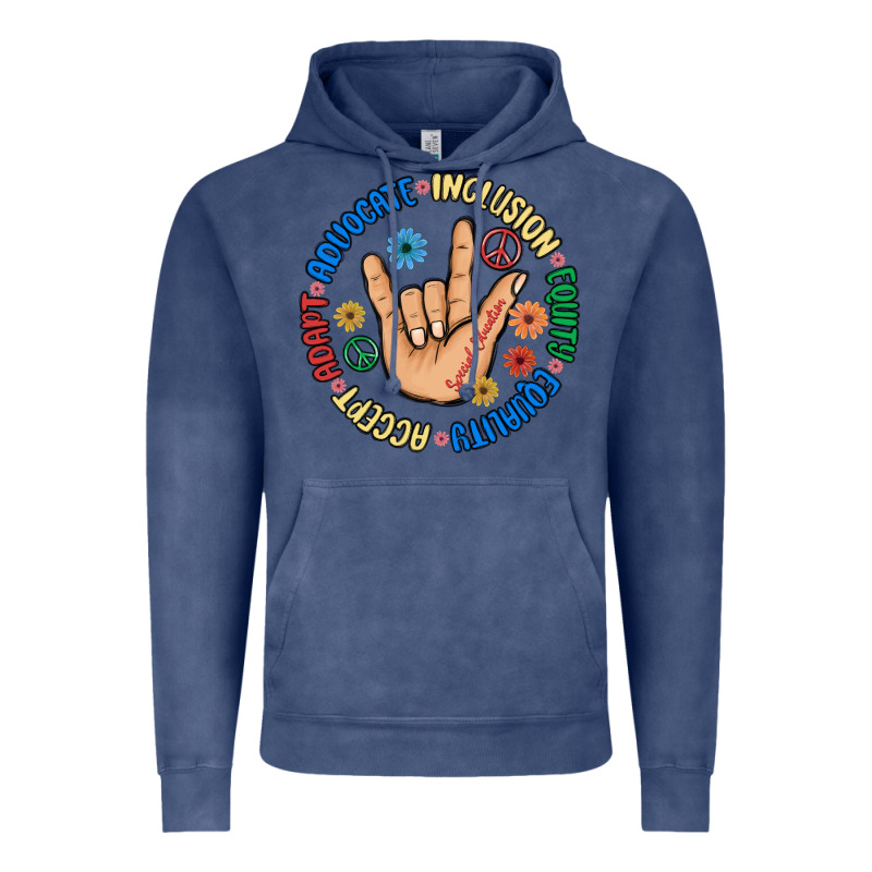 Advocate Inclusion Equity Equality Accept Adapt Vintage Hoodie by MaliasSmallBusiness | Teevron