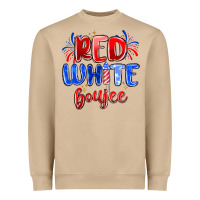 Mushroom red white boujee Heavyweight Sweatshirt - MaliasSmallBusiness