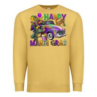 Antique Gold happy mardi gras truck Premium Sweatshirt - CowGirlArtShop