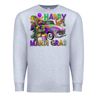 Heather Grey happy mardi gras truck Premium Sweatshirt - CowGirlArtShop