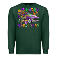 Sports Green happy mardi gras truck Premium Sweatshirt - CowGirlArtShop