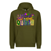 Army Green mardi gras queen Premium Hoodie - CowGirlArtShop