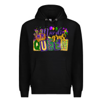 Black mardi gras queen Premium Hoodie - CowGirlArtShop