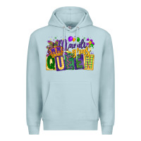 Blue Mist mardi gras queen Premium Hoodie - CowGirlArtShop