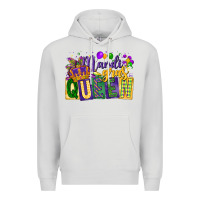 Dove Grey mardi gras queen Premium Hoodie - CowGirlArtShop