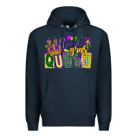 Navy mardi gras queen Premium Hoodie - CowGirlArtShop
