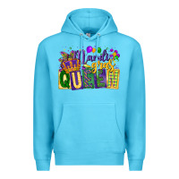 Ocean Blue mardi gras queen Premium Hoodie - CowGirlArtShop