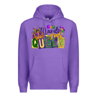 Purple mardi gras queen Premium Hoodie - CowGirlArtShop