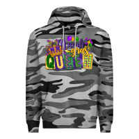 Slate Camo mardi gras queen Premium Hoodie - CowGirlArtShop