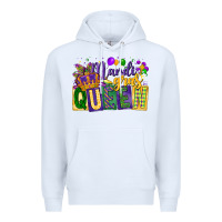 White mardi gras queen Premium Hoodie - CowGirlArtShop
