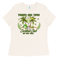 Bone tanned and tipsy cocktail club sip and chill Ladies Tee - JahusDesignShop